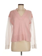 Free Assembly Women Pink Pullover Sweater M