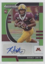 2020 Panini Prizm Draft Picks Rookies Neon Green 112/125 Rodney Smith Auto 0c9g