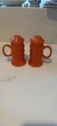 Vintage Frankoma Orange Ceramic Salt and Pepper Shakers P.2.556 — photo 1