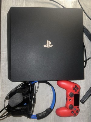 Ps4 Pro 1TB Console, Red Dual shock Controller, Turtle Beach Headset and 1 game!