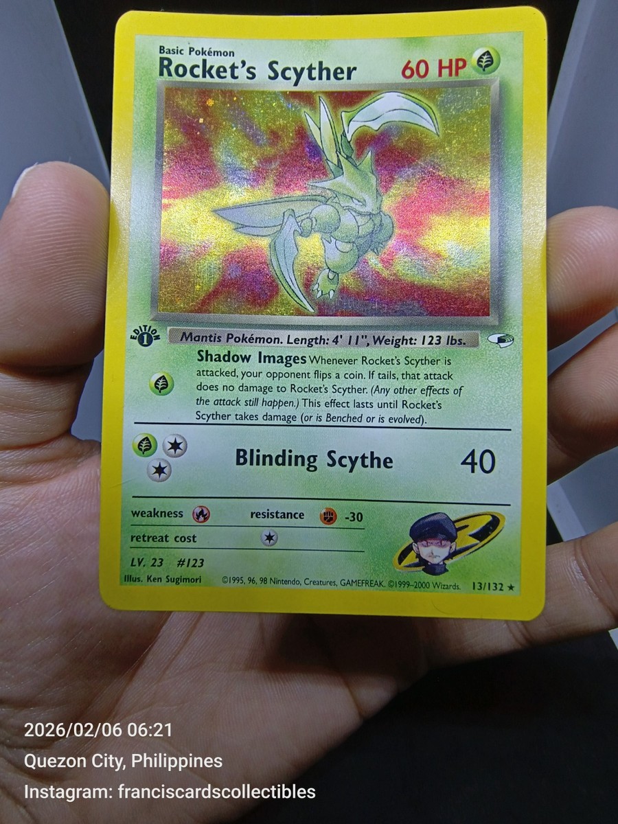Pokemon Card - PSA 9: ROCKET'S SCYTHER #13 - HOLO (GYM HEROES) 1st EDI.  "ALL 2" | eBay