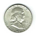 1952 Franklin Half Dollar, 90% Silver
