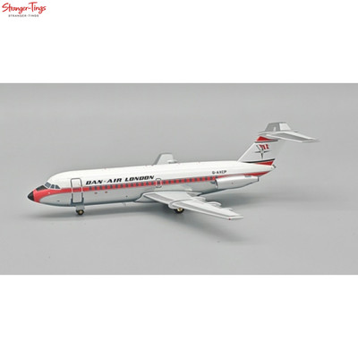 DAN-AIR London BAC 111-401AK Modell mit Ständer - polierte Eleganz im Maßstab 1:200