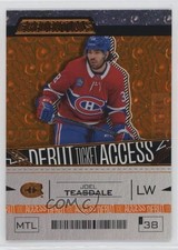 2023 Upper Deck Credentials Debut Ticket Access Orange 71/249 Joel Teasdale 1hs9