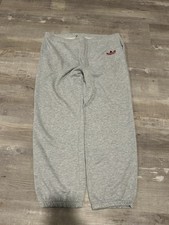 Vintage Adidas Sweatpants Gray Trefoil Logo Joggers 80s USA Made Style Large