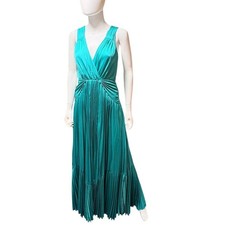 Vintage Teal Pleated Rare Diane Von Furstenberg Gown - 4
