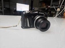 Canon PowerShot SX150 IS 14.1MP Digital Camera Black HD 12X Optical Zoom - READ