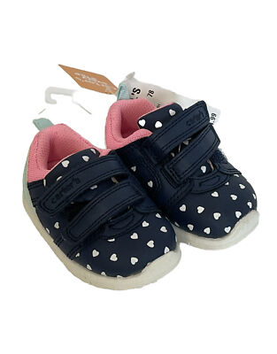 NWT Carter's Every Step Baby Girls Relay Sneaker Blue White