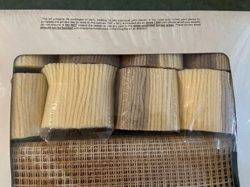 Malina Hi-Low Rya Hook-A-Rug Kit 24" x 36": Style Fjord - Picture 2 of 5