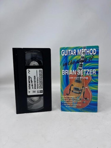 VHS Tape Guitar Method in the Style of Brian Setzer with Curt Mitchell - Imagen 1 de 2
