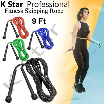 K Star Speed Springseil Boxen MMA Springen Crossfit Abnehmen Fitness 9 ft