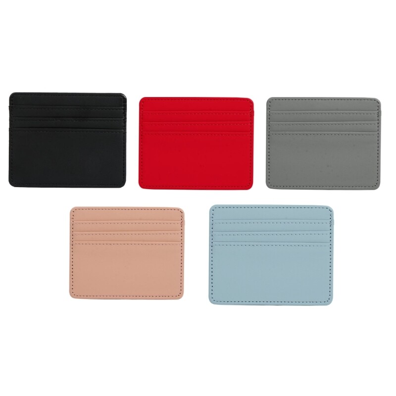Card Holder Men s Women s Wallet PU Leather RFID Blocking Business Cards for Cas-image