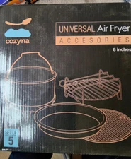 8" cozyna universal air fryer accessories 5 quart