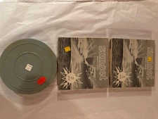 lot(3) 7" Empty Plastic Reel Canister