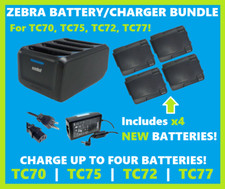 Zebra 4-Port Battery Charger Batteries, TC70 TC75 TC77 SAC-TC7X-4BTYPP-01