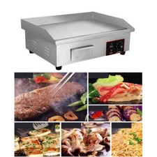 110V 22 17" Commercial Electric Griddle Countertop Flat Grill Cook 3000W