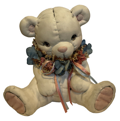Teddy Bear 6'' Anthropomorphic Stitch Statue Figurine Ceramic Displays