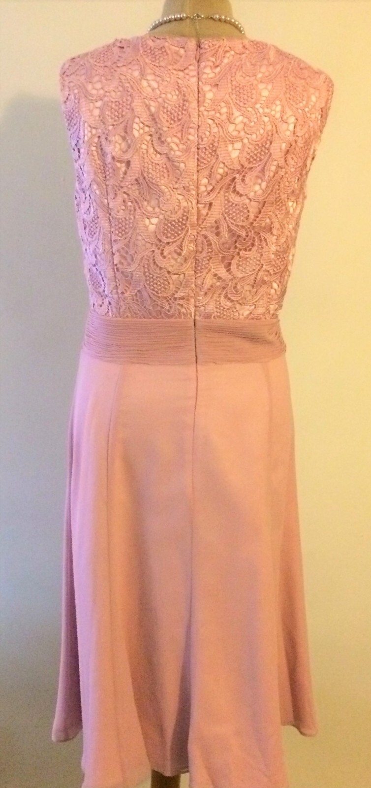 NEWZEILASIZE 20MOTHER OF THE BRIDE PINK FLOATY DRESS & LACE JKT eBay