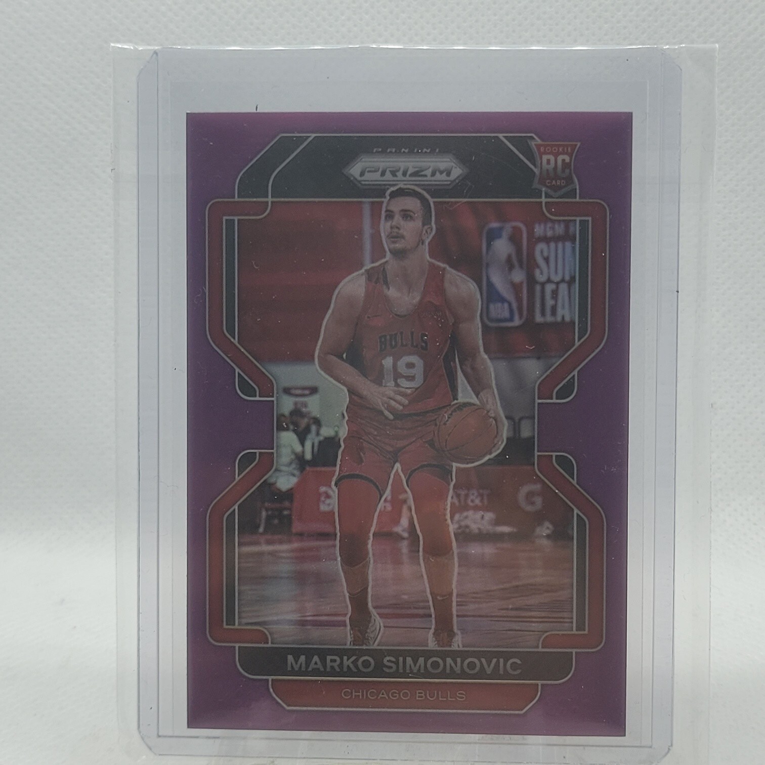 2021-22 Panini Prizm Basketball Marko Simonovic Purple Prizm /99 RC