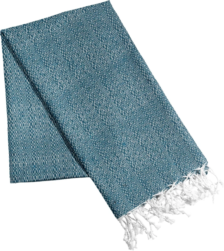 HOMEZEN HOUSEHOLD LINEN Pareo Telo Fouta art reana Cotone Riciclato, 90x170 cm, Assorbente, tinta unita