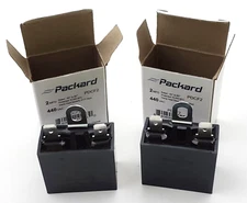 Lot of 2 Packard PDCF2 Dry AC Motor Run Capacitors 2 MFD 440 VAC