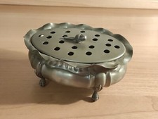 Vaso / Porta incenso Antico in Peltro