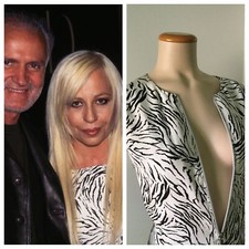 NEW Vintage GIANNI VERSACE Couture So Rare! 100% Silk Dress