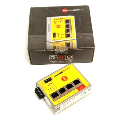 MB Connect Line mbNET.mini Industrierouter MDH 860 Router 10-30V DC 0.25A - Bild 1 von 4