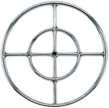 American Fireglass FSFGPR18, 18'' Fire Ring Burner 145K BTU, Comes with Plug