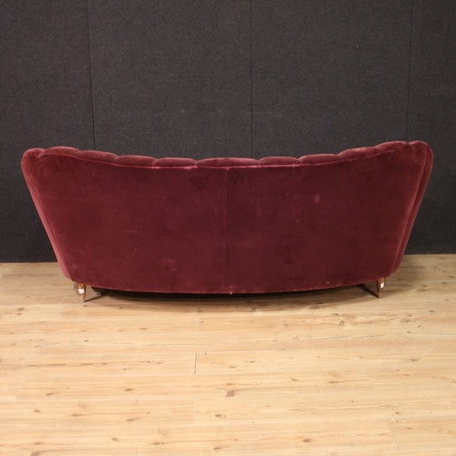 Living Room Home & Garden Gio Ponti Sofa Two Chairs Velvet Furniture Xx Century - Picture 5 of 12