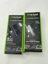 2x Digipower Solutions Re-Fuel Dual Port Battery Charger for GoPro HERO4, HERO3+