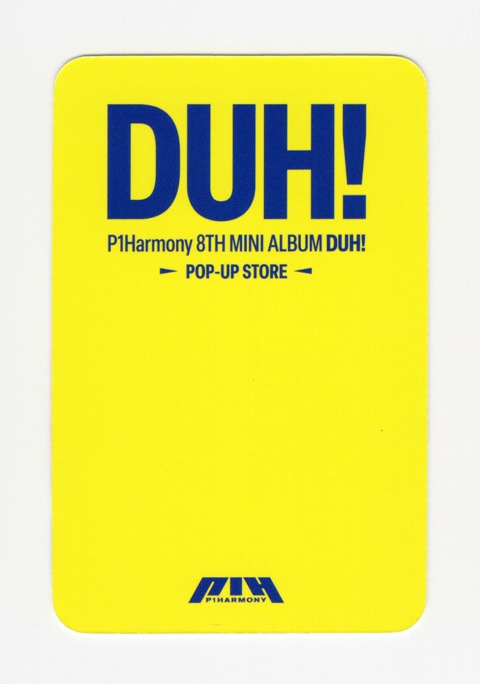 P1Harmony - 8th Mini DUH! [SOUNDWAVE] H Ver POPUP LUCKY DRAW