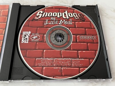 Snoop Dogg Tha Last Meal CD ORIGINAL 2000 Priority P2 23225