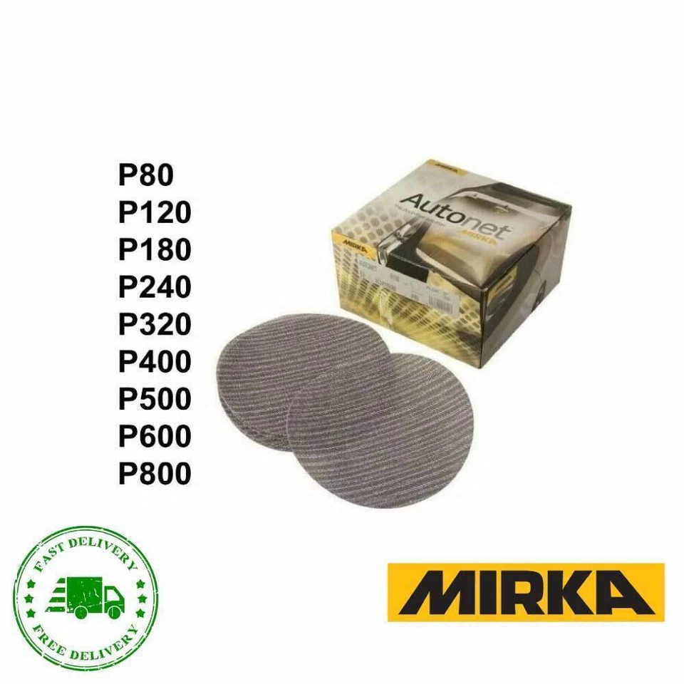 Mirka Autonet / Abranet 150mm x 50 DA Discs