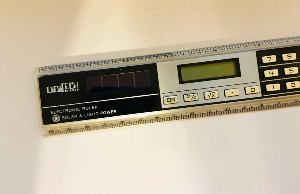 DigiTech Electronic Solar & Light Powered Calculator Ruler Metric Conversions Foto 4 de 4