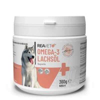 Reavet LachsöL Kapseln Hund 500 StüCk, Omega 3 ÖL Hund / LachsöL Kapseln Hunde