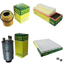 MANN-FILTER Inspektionspaket Filterset für Fiat Doblo Kasten/Kombi 1.3 D