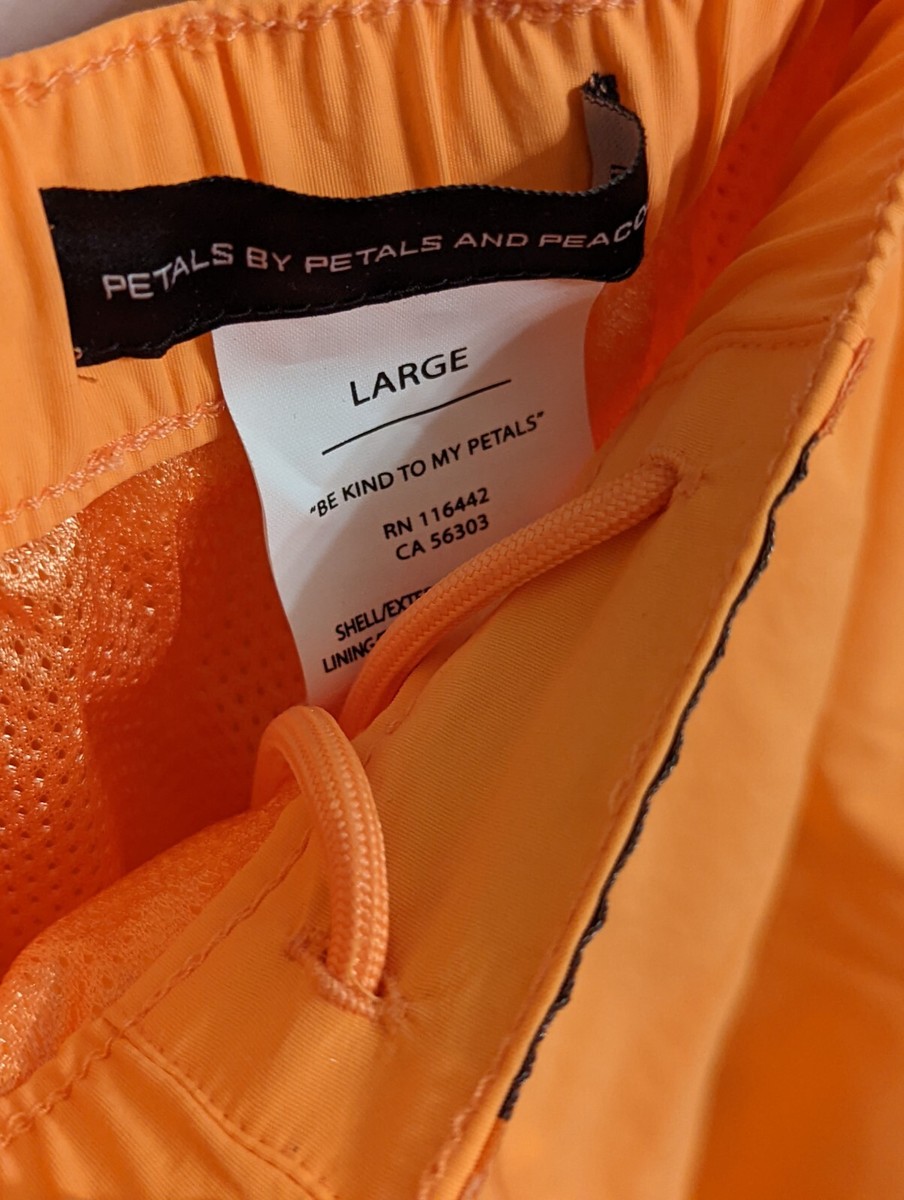 Petals by Petals by Peacock Size L Peach Nylon Ski Track Pants