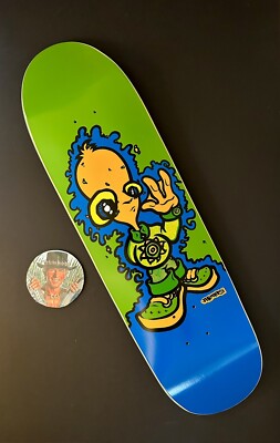 RARE New Deal SIGNED John Montesi Alien Boy Skateboard Deck 90s