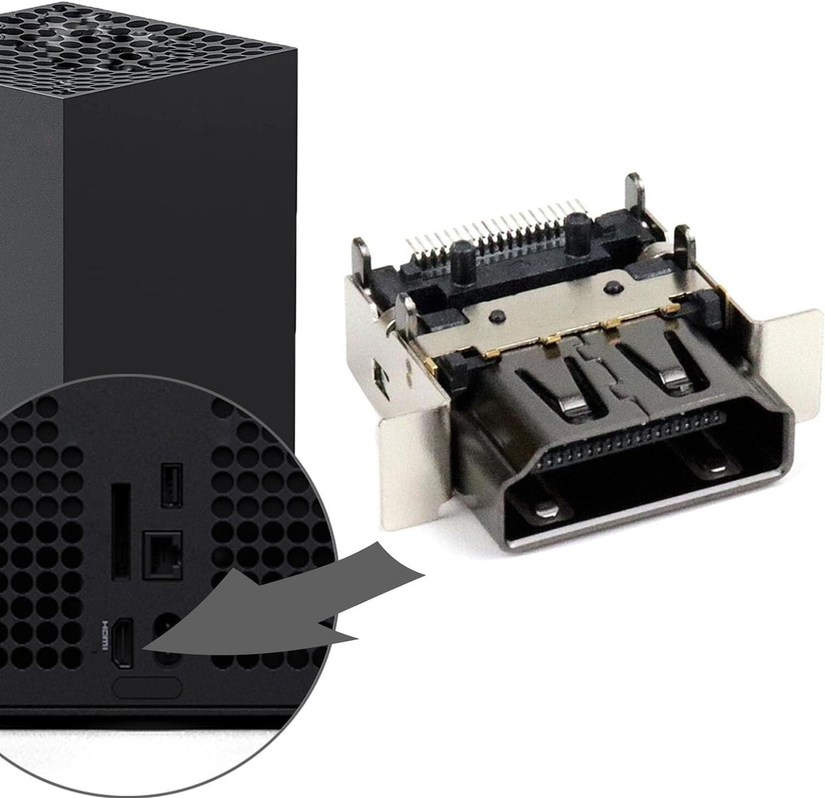 1-20PCS For Microsoft XBOX Series S Series X HDMI Port Socket Dock Connector eBa 1-20PCS For Microsoft XBOX Series S Series X HDMI Port Socket Dock Connector eBa