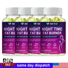 Night Time Fat Burner Weight Loss Capsules For Men & Women Appetite Suppressant