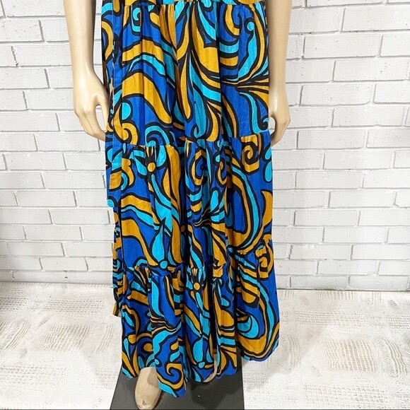 Zara Women’s Cotton Printed Halter Dress - Size Large image 6