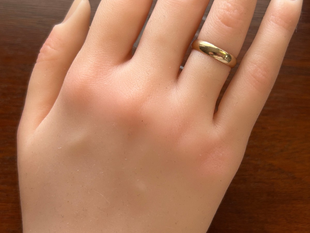 Vintage Signed TG 10k Yellow Gold Wide Wedding Band Ring Sz Vintage Signed TG 10k Yellow Gold Wide Wedding Band Ring Sz