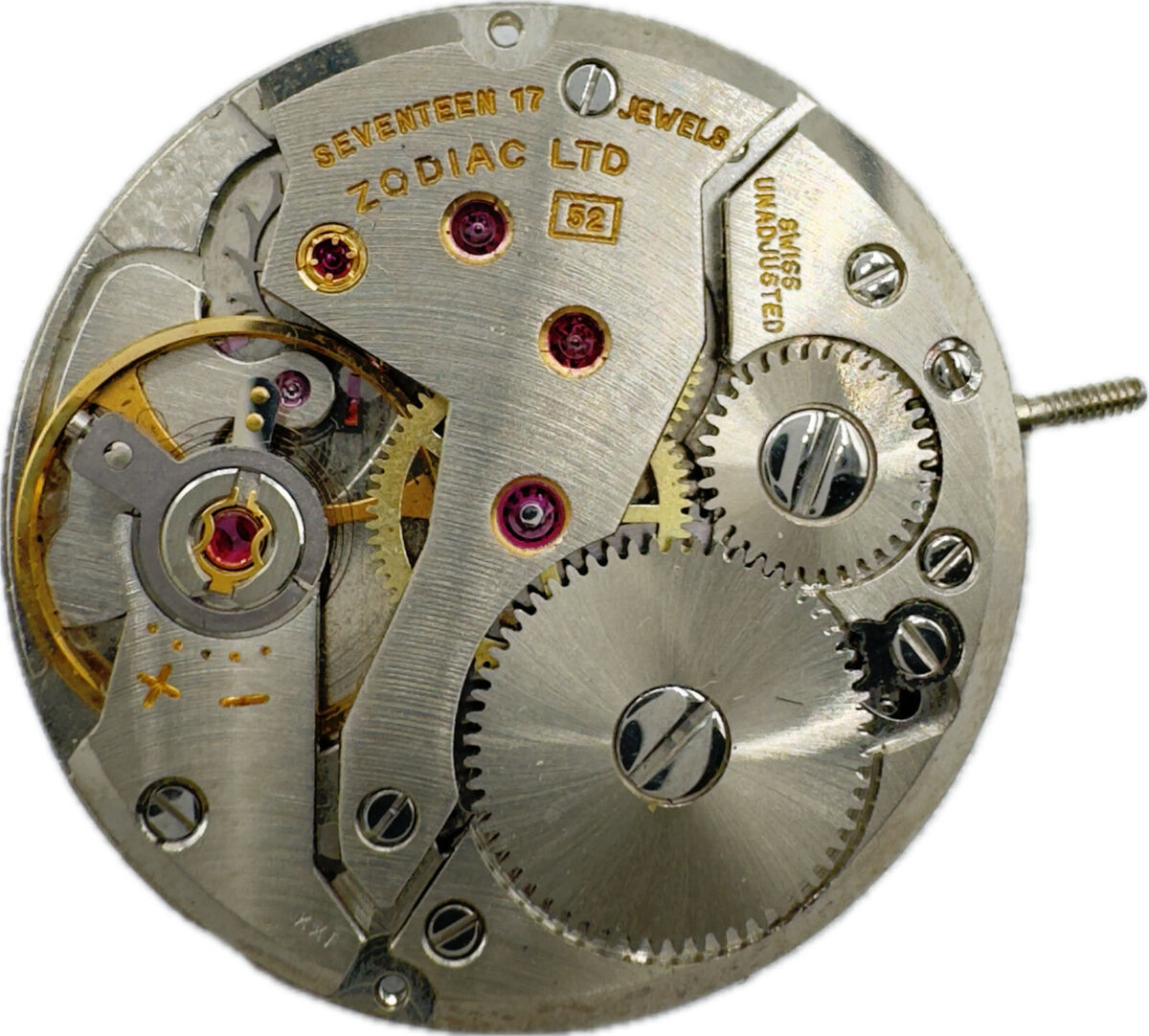Vintage Zodiac 17 Jewel Mechanical Men's Wristwatch Movement Vintage Zodiac 17 Jewel Mechanical Men's Wristwatch Movement