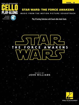 Star Wars: The Force Awakens Cello Play-Along Book and Audio NEW 000157649