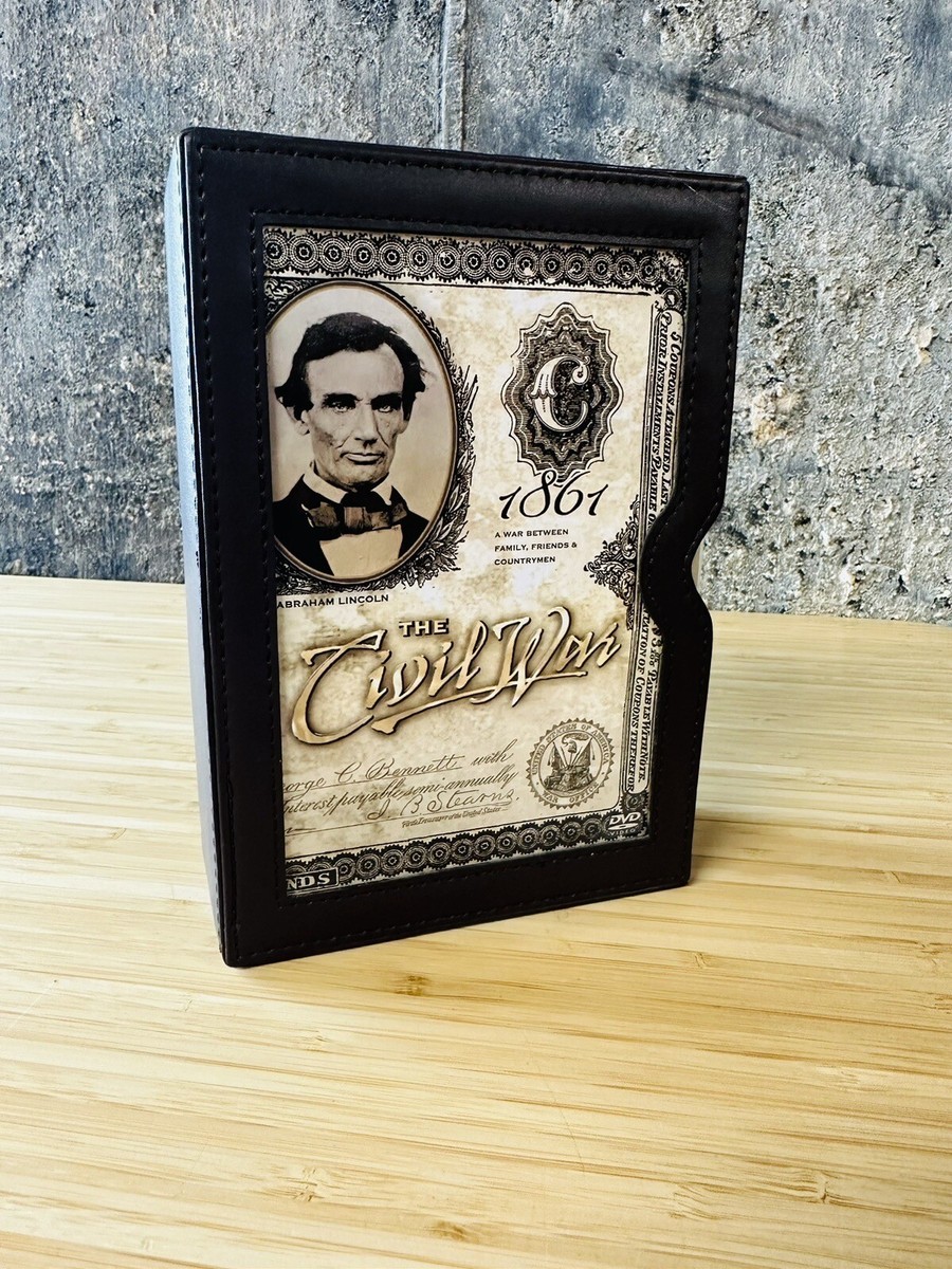 The History Channel Presents: The Civil War (DVD) Leather-like box