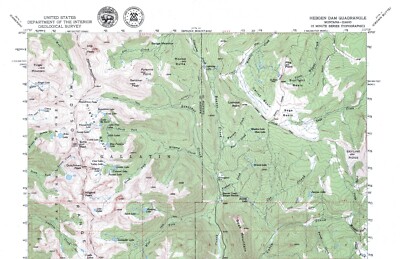 Hebgen Dam Quadrangle Montana-Idaho 1950 Topo Map USGS 15 Minute Topographic