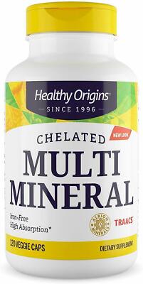 Healthy Origins - Chelat Multi Mineral, Eisenfrei 120 Vegetarische Kapseln USA