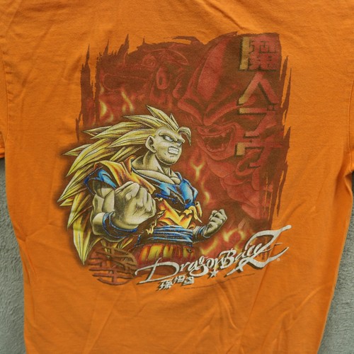2002 Dragon Ball Z Super Saiyan 3 Shirt Men Sz M Orange KaKarot Goku VTG Tshirt - Picture 2 of 14