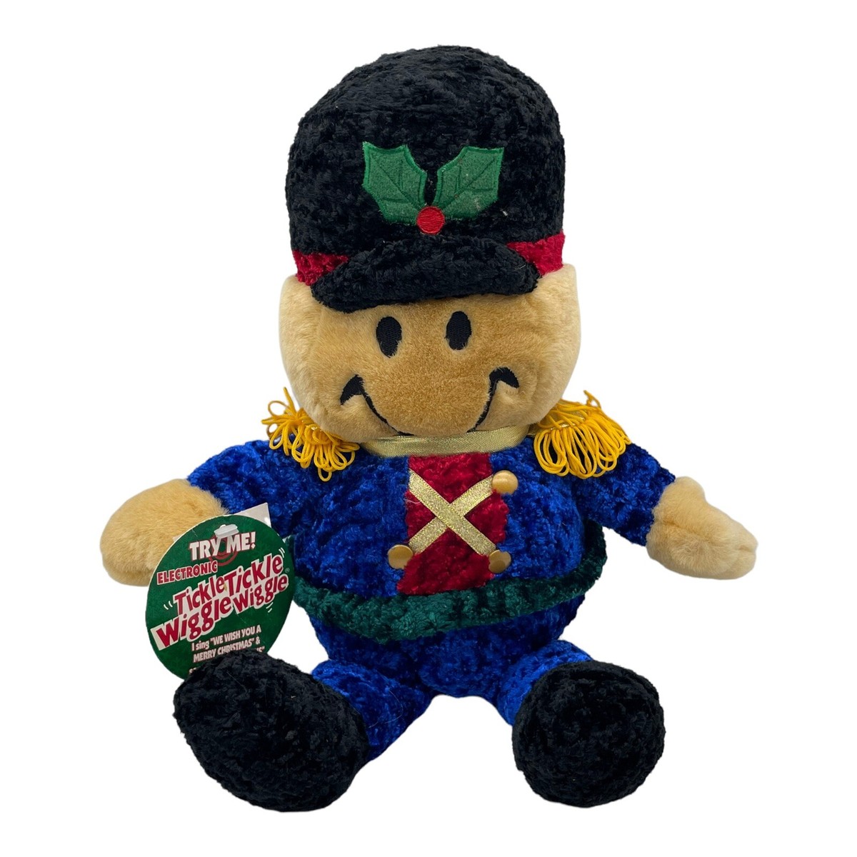 Dan Dee Smiley Face Plush Tickle Wiggle Singing We Wish You Merry